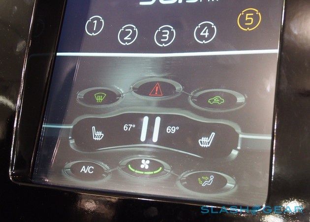 Nvidia Tegra K1 kokpit HVAC