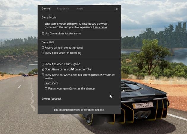 Windows 10 Game Mode