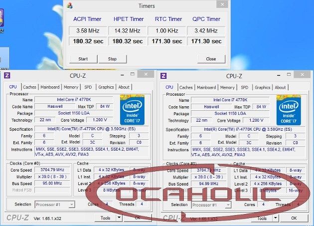 hwbot ocaholic błąd rtc widnows 8 zegary