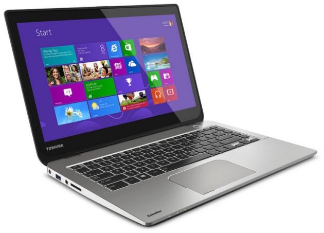 Toshiba Satellite E45 ultrabook windows 8 widok
