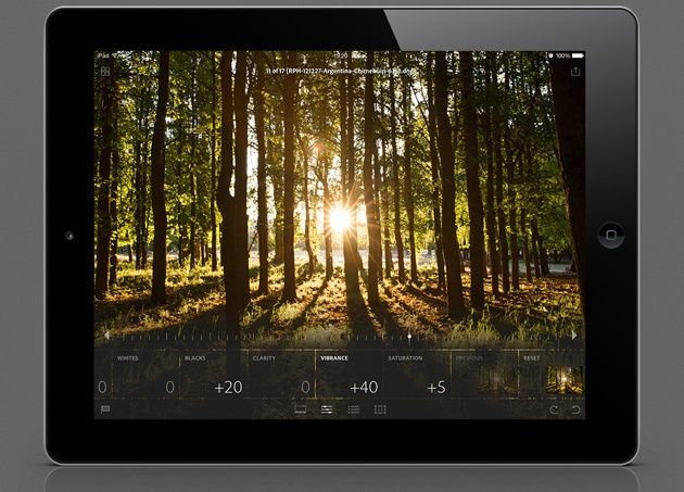Adobe Lightroom Mobile edycja