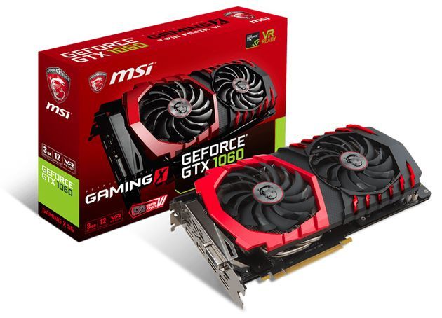 MSI GeForce GTX 1060 Gaming X 3G karta graficzna