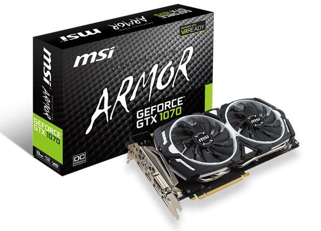 MSI GeForce GTX 1070 Armor OC karta graficzna