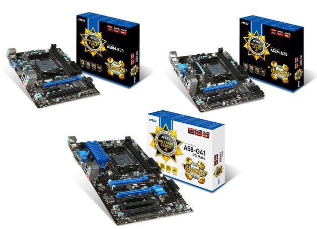 MSI A58-G41 PC Mate A58M-E33 A58M-E35 płyty główne