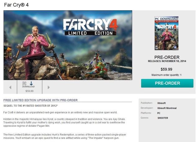 Far Cry 4 gra fabuła przeciek