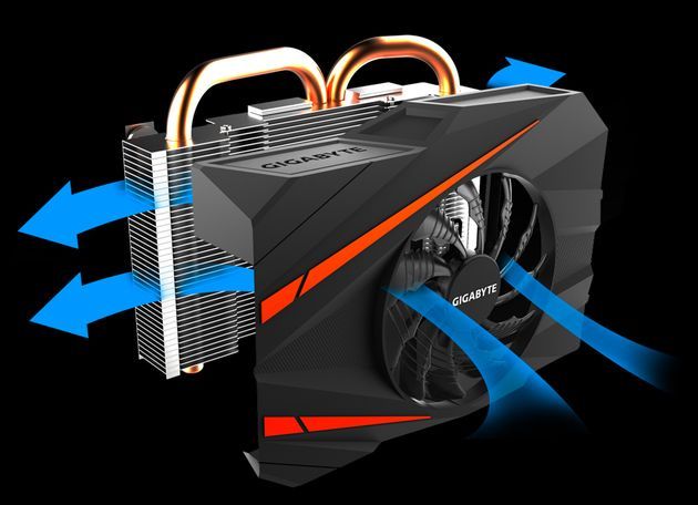 Gigabyte GeForce GTX 1060 ITX - chłodzenie