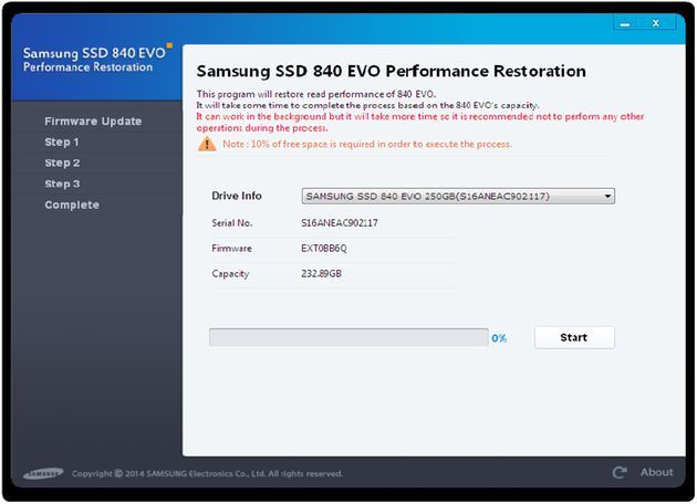 Samsung Performance Restoration aplikacja