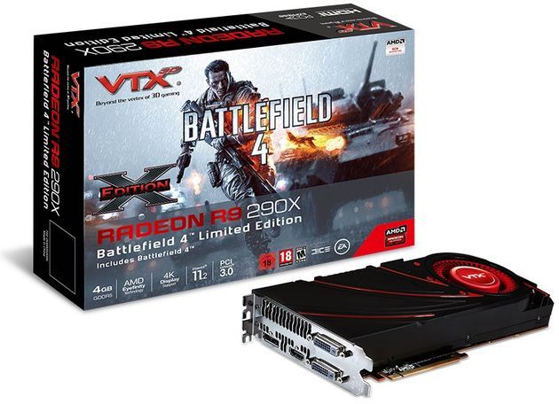 VTX3D Radeon R9 290X X-Edition Battlefield 4 karta graficzna zdjęcie opakowanie