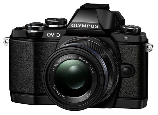 Olympus OM-D E-M10 czarny widok bok