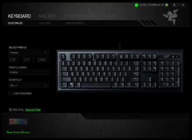 Razer Ornata Chroma - Razer Synapse