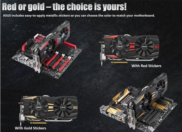 ASUS GeForce GTX 780 Ti DirectCU II OC karta graficzna zdjęcie naklejki