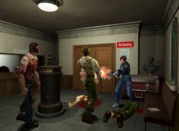 Resident Evil 2 - zdjęcie pochodzące z oryginalnej gry z 1998 roku