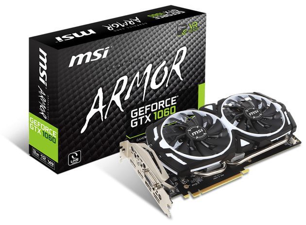 MSI GeForce GTX 1060 ARMOR 3G V1 karta graficzna