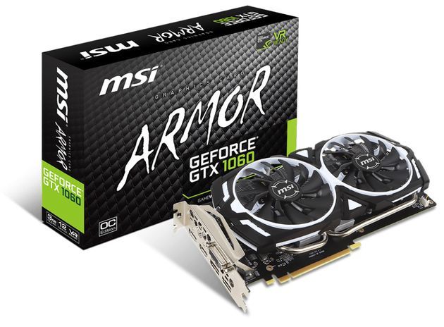 MSI GeForce GTX 1060 ARMOR 3G OCV1 karta graficzna