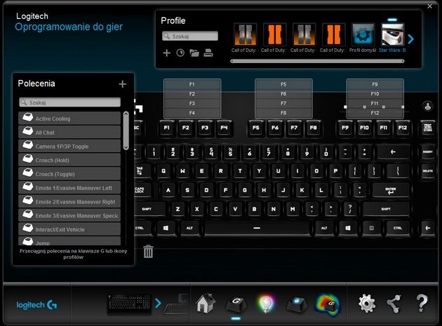 Logitech G213 Prodigy - programowanie klawiszy