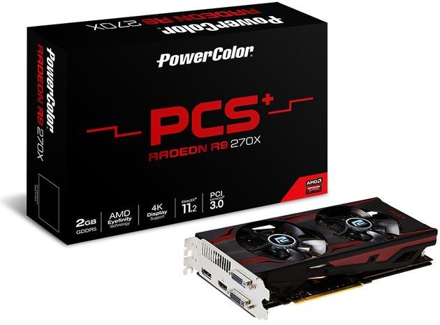 PowerColor PCS+ R9 270X karta graficzna zdjęcie opakowanie