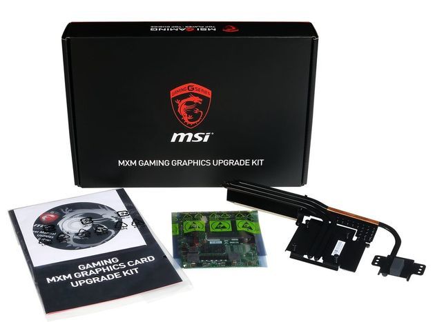 MSI GT72 - zestaw modernizacyjny z kartą graficzną MXM