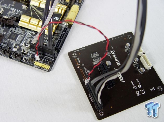ASUS Z87 Deluxe/SATA Express płyta główna podłączenie SATA Express zdjęcie