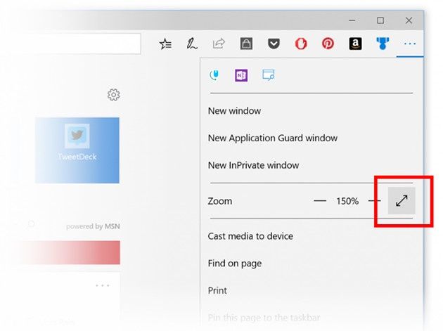 Windows 10 Fall Edge ekran