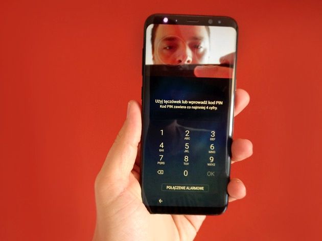 Galaxy S8+ skaner tęczówki oka
