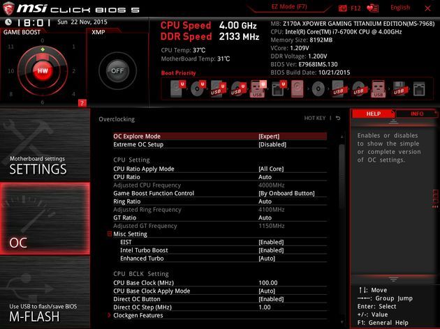 MSI Z170A XPower Gaming Titanium Edition - Click BIOS 5