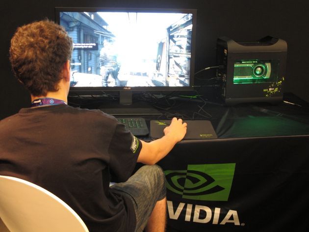 Gamescom 2013 targi stoisko Nvidia zdjęcie