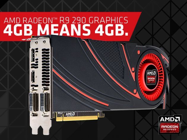 AMD Radeon R9 290 - 4 GB oznacza 4 GB