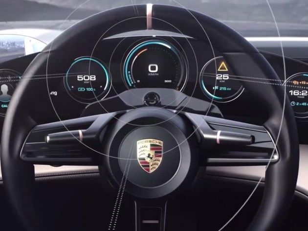 Porsche Mission E kierownica