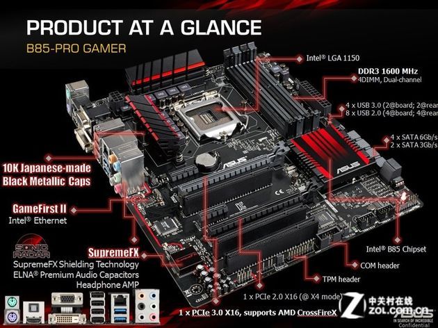 ASUS B85-PRO Gamer płyta główna