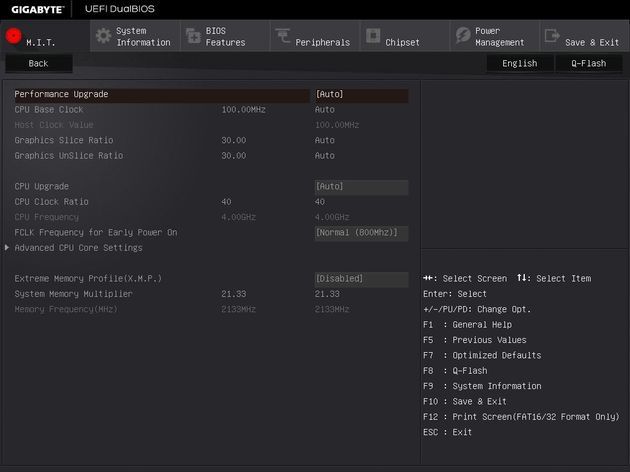 Gigabyte GA-Z170X-Gaming G1 - UEFI BIOS