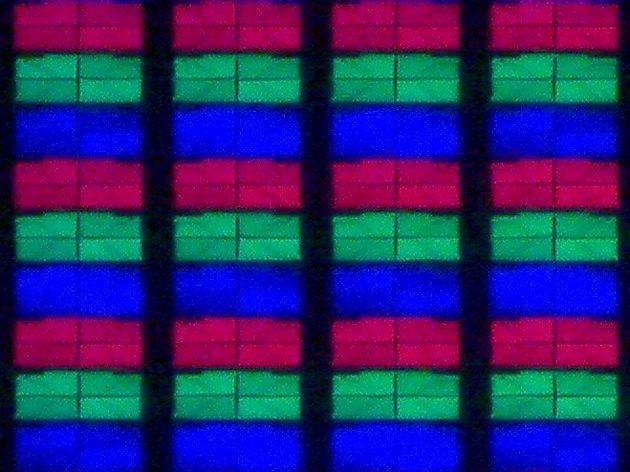 TCL 55C7006 - struktura subpixeli