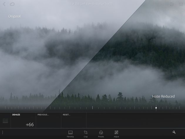 Lightroom, photo Jeff Van de Walker