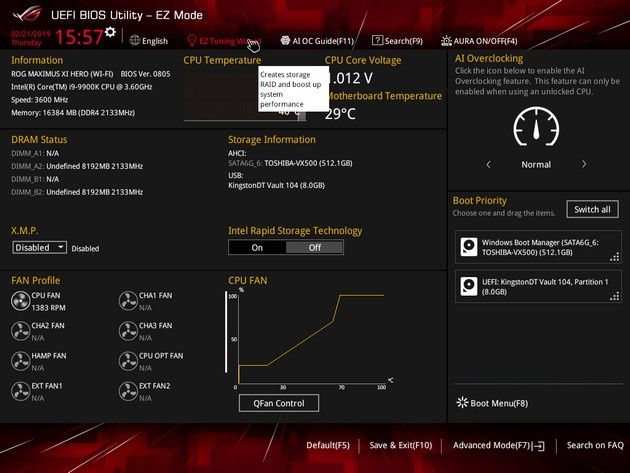 ASUS ROG Maximus XI Hero (Wi-Fi) - UEFI cześć 1