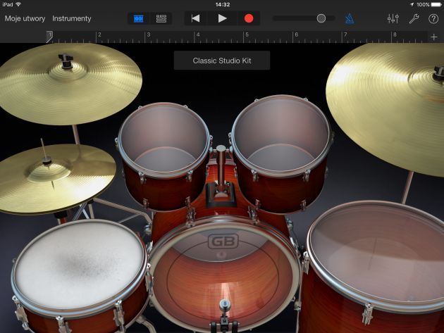 Program Garageband w iPad mini 4