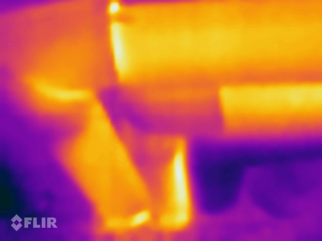 CAT S61 kamera termowizyjna widok obrazu termicznego