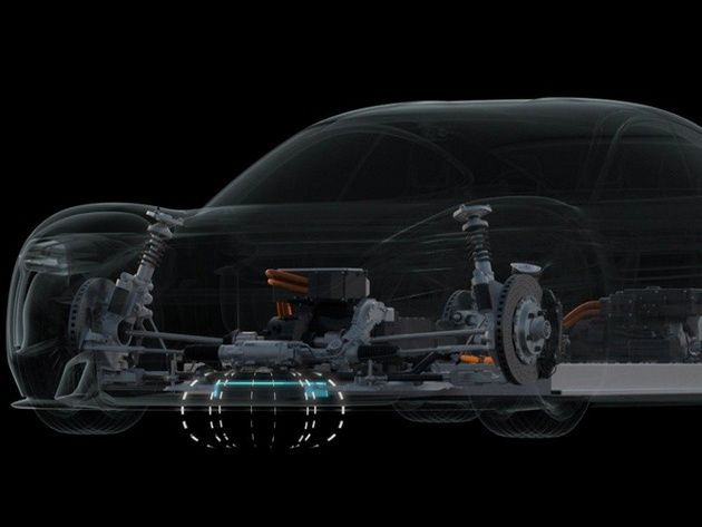 Porsche Mission E ładowanie indukcyjne