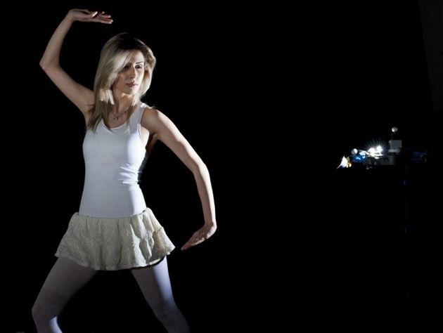 Autonomiczny dron lampa foto i modelka