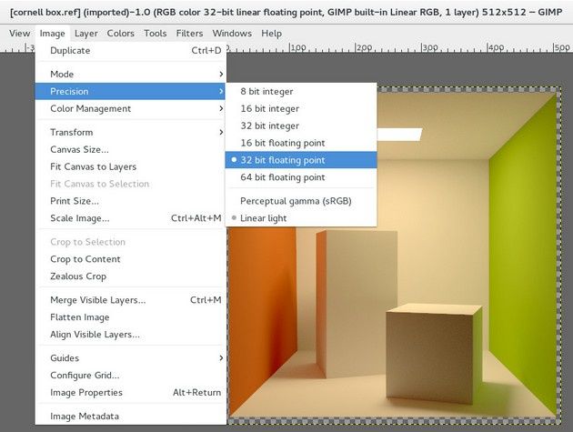 GIMP screen