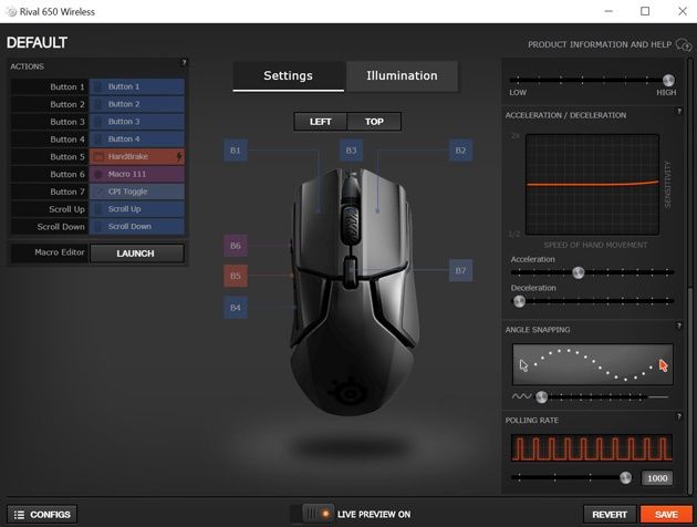 SteelSeries Engine 3 - programowanie przycisków