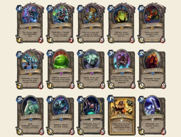 Hearthstone: Curse of Naxxramas karty gry