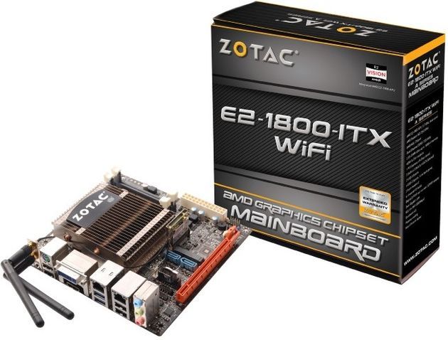 Zotac E2-1800 ITX WiFi płyta główna zdjęcie opakowanie