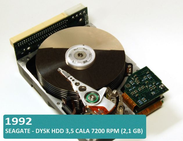 Historia dysków twardych HDD i SSD - Seagate dysk 3,5 cala 7200 RPM