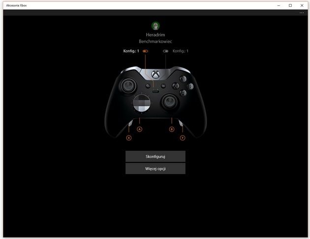 Xbox Elite - aplikacja Akcesoria Xbox dla Windows 10