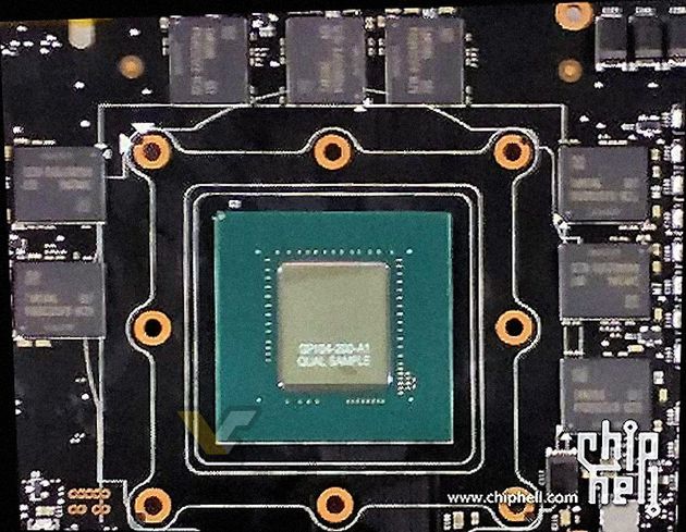 Nvidia Pascal GP104-200-A1 procesor graficzny
