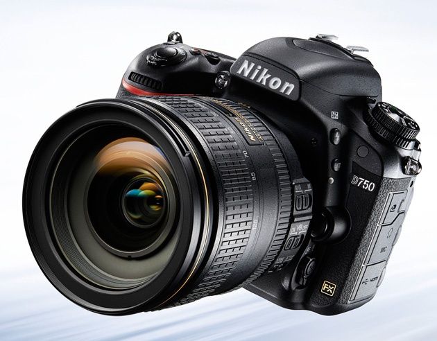 Nikon D750 widok przód bok