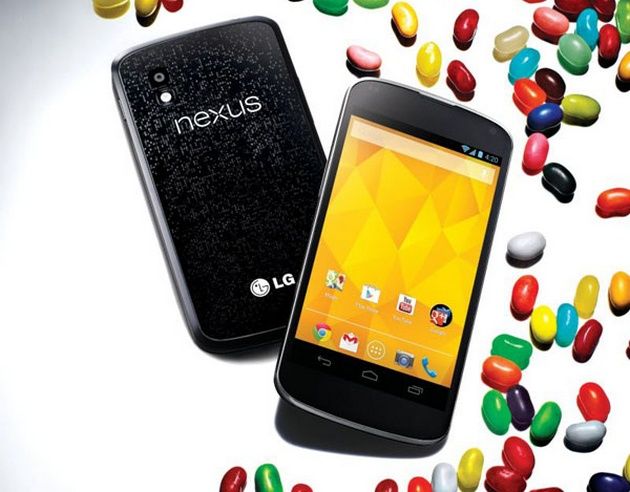 LG Google Nexus 4 smartfon przód tył