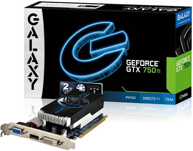 Galaxy GeForce GTX 750 Ti karta graficzna zdjęcie