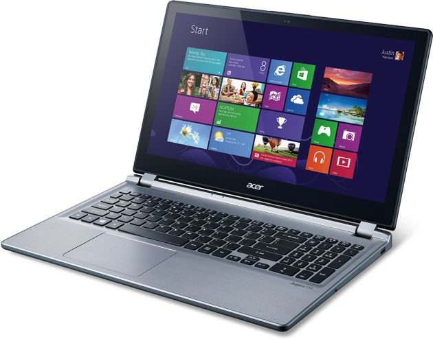 Acer Aspire M5 laptop widok windows 8