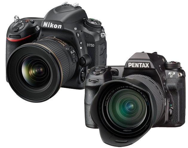 Nikon D750 Pentax K3 II