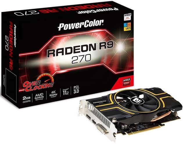 PowerColor Radeon R9 270 OC karta graficzna zdjęcie opakowanie